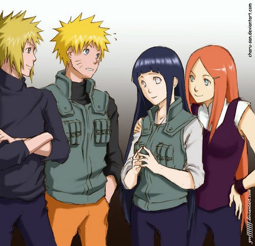 Minato, Kushina, Naruto, Hinata